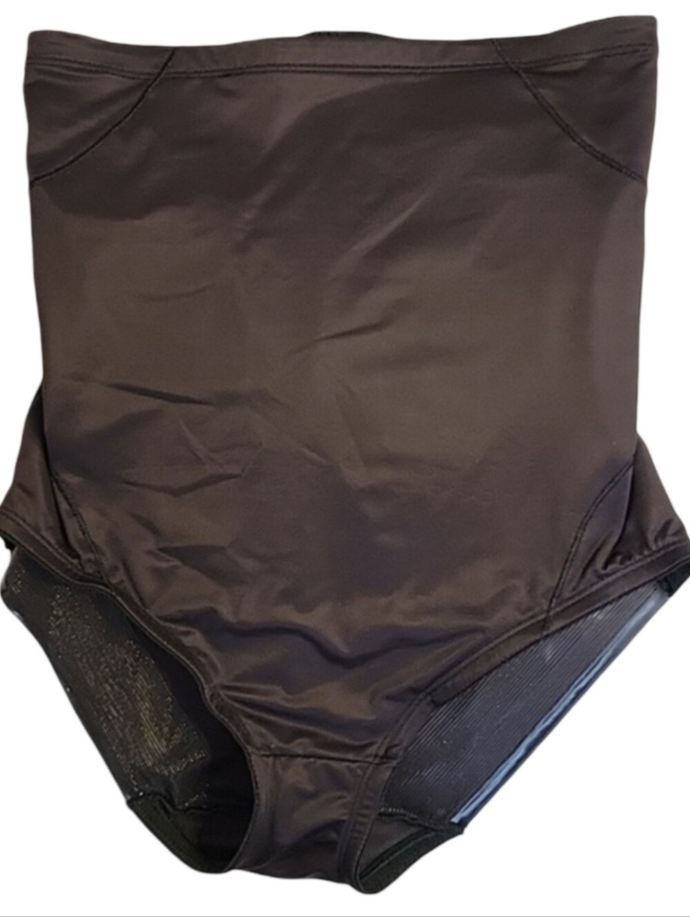 Naomi & Nicole 7945 Edge NWOT High Waisted Shapewear Brief Blk L